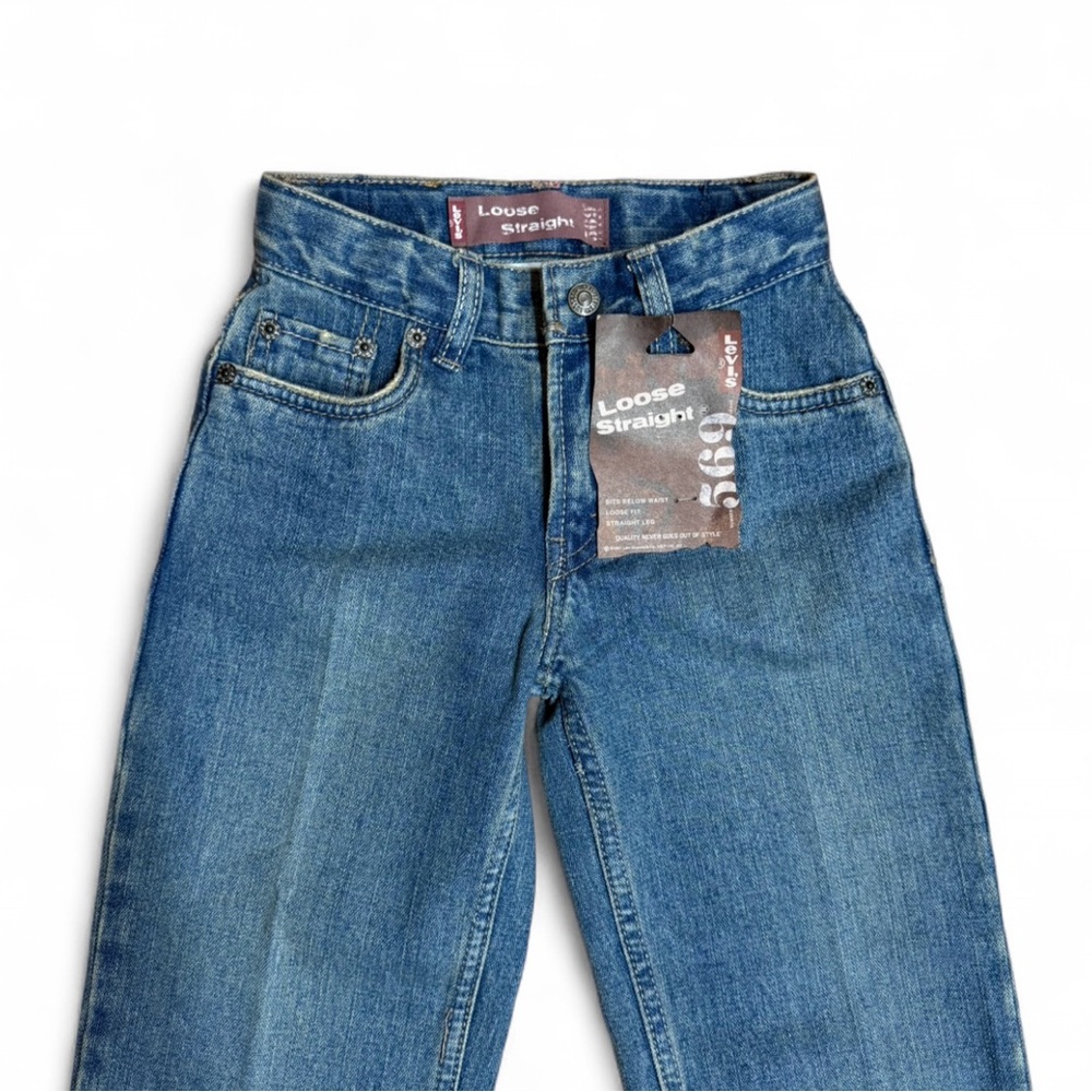 **SOLD** NWT Levi’s 569 Boys Loose Straight Jeans Size 5 Slim Adjustable Waist - Picture 2 of 6